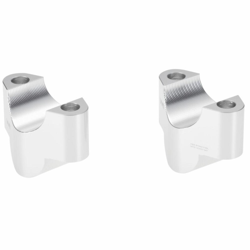 Voigt-MT Handlebar risers 25mm | KTM 890 Duke / R 20 - silver anodized