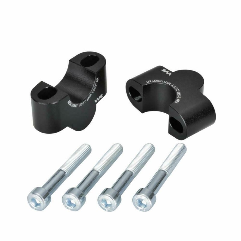 Voigt-MT Handlebar risers 25mm | Triumph Bonneville Bobber & Speedmaster black anodized