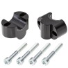 Voigt-MT Handlebar risers 25mm | Yamaha XV950 / XV950R / XVS950 /Racer black anodized