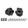 Voigt-MT Handlebar risers 30mm with offset 21mm | Yamaha XV950 / XV950R / XVS950/ Racer - black anodized