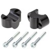 Voigt-MT Handlebar risers 25mm | Yamaha XVS 650 / 650 A / 650 A Classic black anodized