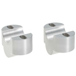Voigt-MT Handlebar risers 25mm | Yamaha XVS 1100 (Drag Star ) / XVS 1100 A (Drag Star ) (VP05) 99 - 02 silver anodized