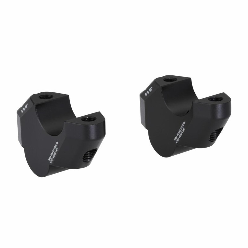 Voigt-MT Handlebar risers 30mm with offset 17mm | KTM 390 DUKE black anodized