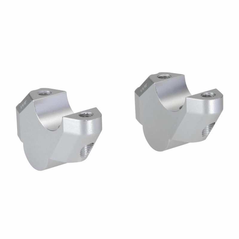 Voigt-MT Handlebar risers 30mm with offset 17mm | KTM 250 DUKE silver andodized