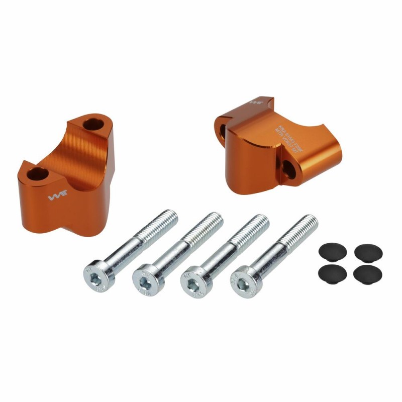 Voigt-MT Handlebar risers 25mm | Husqvarna 701 Supermoto / Enduro 17- orange anodized