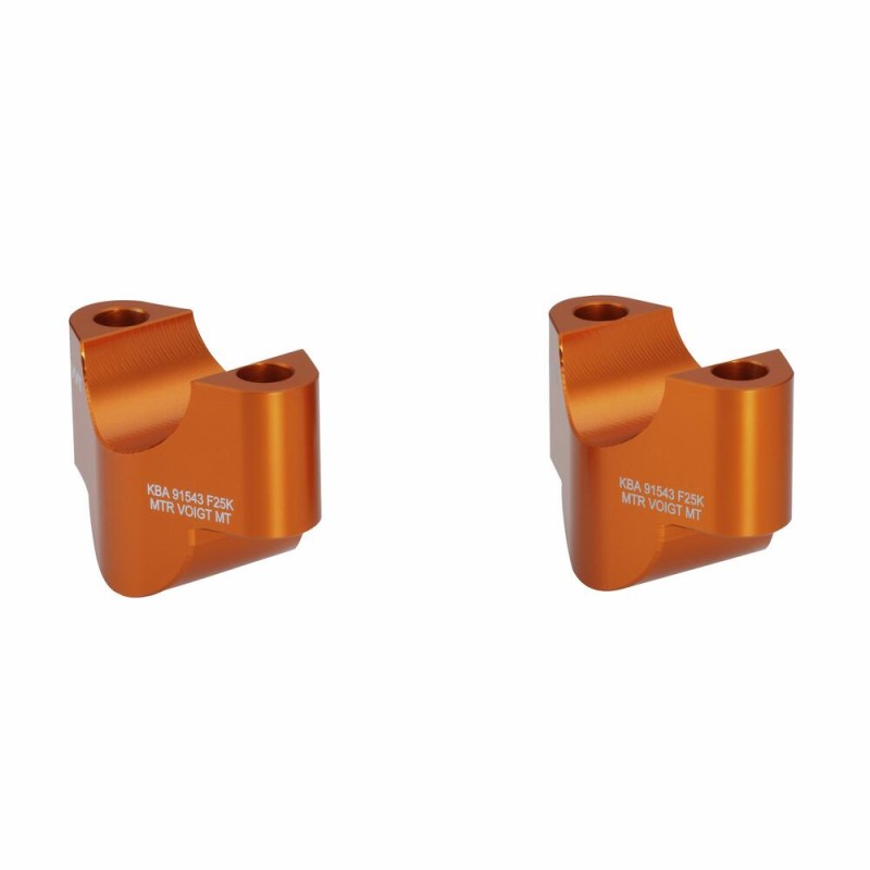 Voigt-MT Handlebar risers 25mm | Husqvarna 701 Supermoto / Enduro 17- orange anodized