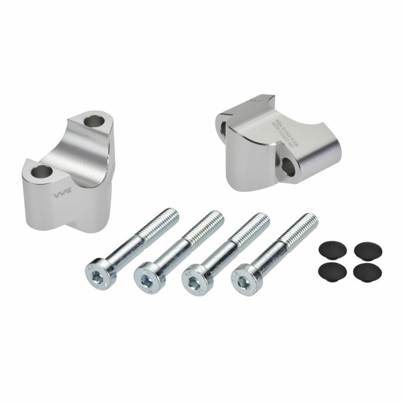 Voigt-MT Handlebar risers 25mm | Husqvarna 701 Supermoto / Enduro 17- silver anodized