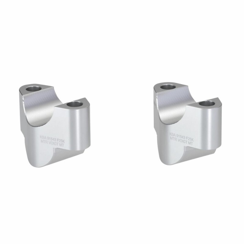 Voigt-MT Handlebar risers 25mm | Husqvarna 701 Supermoto / Enduro 17- silver anodized