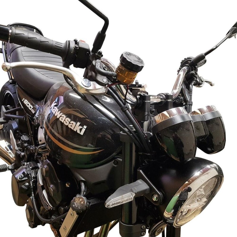 Voigt-MT Handlebar risers 30mm | Kawasaki Z900 RS & Z900 RS Café with TUV certificate (ABE) black anodized