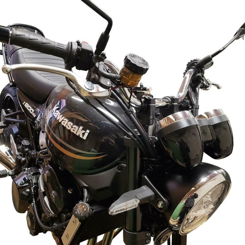 Voigt-MT Stuurverhogers 30mm | Kawasaki Z900 RS & Z900 RS Café with TUV certificate (ABE) zilver