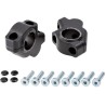 Voigt-MT Handlebar risers 30mm with offset 21mm | Kawasaki Z900RS & Z900RS Café with TUV certificate (ABE) black anodized