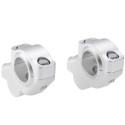 Voigt-MT Stuurverhogers 30mm (verspringing) 21mm | Kawasaki Z900RS & Z900RS Café with TUV certificate (ABE) zilver