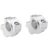 Voigt-MT Handlebar risers 30mm with offset 21mm | Kawasaki Z900RS & Z900RS Café with TUV certificate (ABE) silver anodized