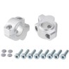 Voigt-MT Handlebar risers 30mm with offset 21mm | Kawasaki Z900RS & Z900RS Café with TUV certificate (ABE) silver anodized