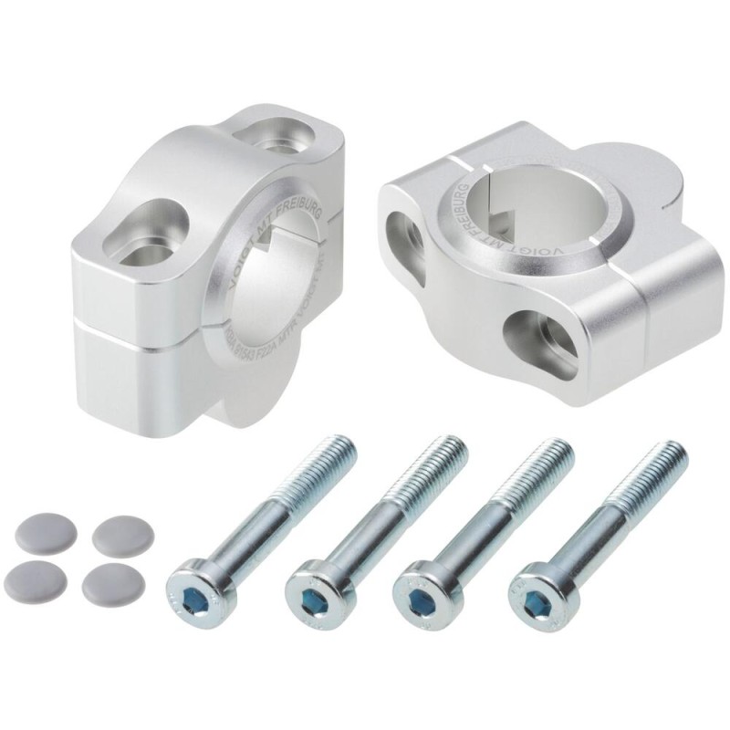 Voigt-MT Stuurverhogers 20mm | Ducati Multistrada 1000S DS 2005-2006 zilver