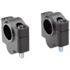 Voigt-MT Handlebar risers 30mm | Ducati Multistrada 1000S DS 2005-2006 black anodized