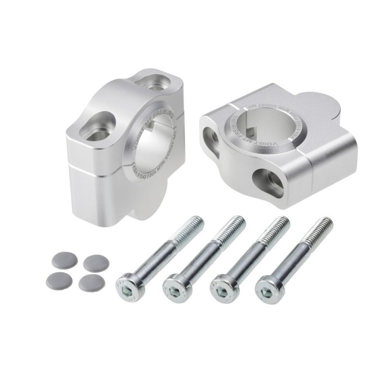 Voigt-MT Stuurverhogers 30mm | Ducati Multistrada 1000S DS 2005-2006 zilver