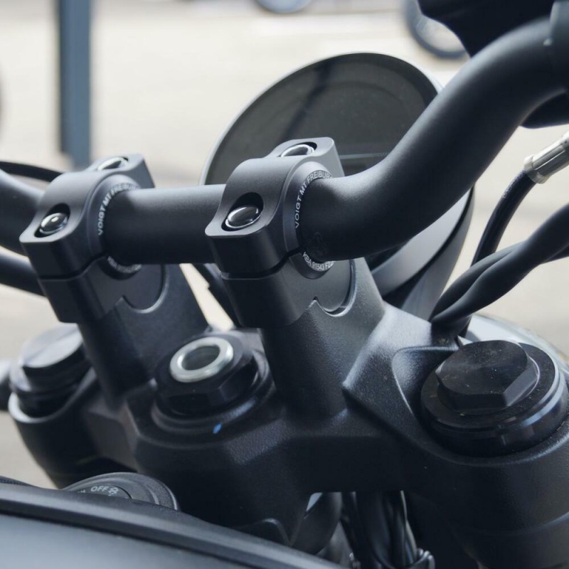 Voigt-MT handlebar risers 20mm | Triumph Trident 660 21- black anodized