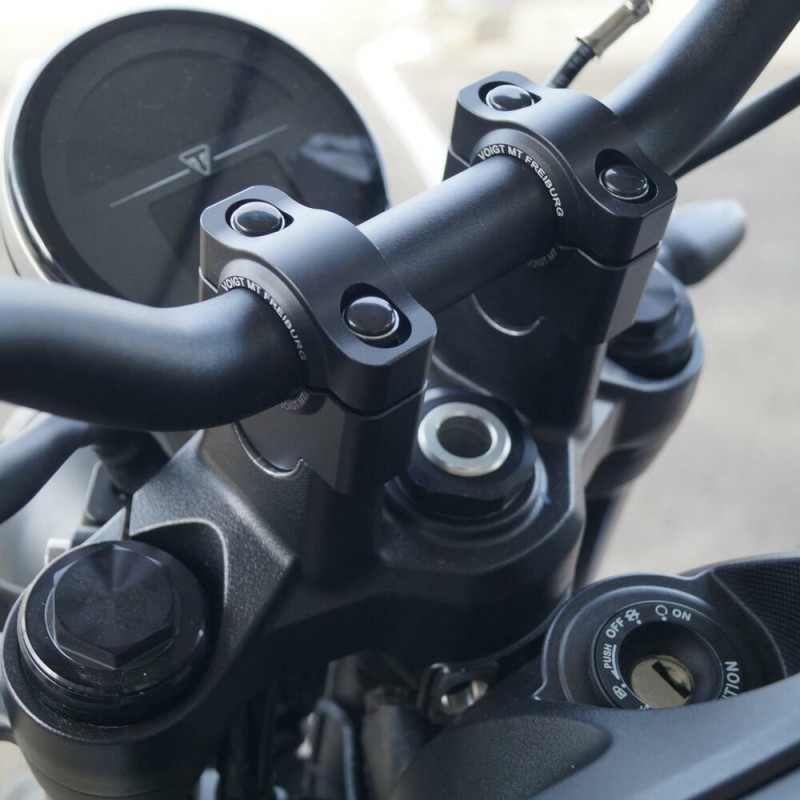 Voigt-MT handlebar risers 30mm | Triumph Trident 660 21- black anodized