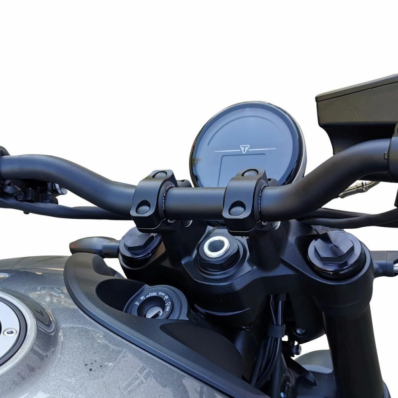 Voigt-MT Stuurverhogers (verspringing) 30mm/21mm | Triumph Trident 660 21- zwart