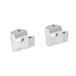 Voigt-MT handlebar risers 30mm with offset 19mm | KTM 890 Adventure / L / R / Rally 21- silver andodized