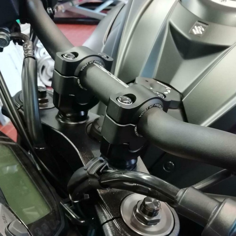 Voigt-MT Stuurverhogers 20mm | Moto Guzzi V85TT ´19- zwart