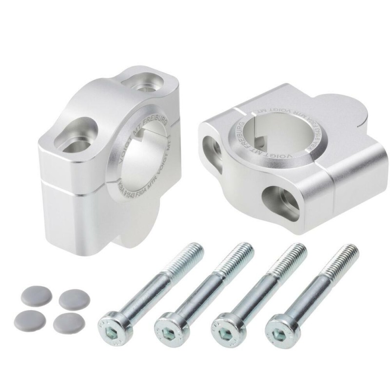 Voigt-MT Stuurverhogers 30mm | Moto Guzzi V85TT ´19- zilver