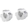 Voigt-MT Stuurverhogers 30mm (verspringing) 21mm | Moto Guzzi V85TT ´19- zilver