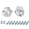 Voigt-MT Stuurverhogers 30mm (verspringing) 21mm | Moto Guzzi V85TT ´19- zilver