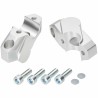 Voigt-MT Handlebar risers 30mm with offset 25mm | Yamaha MT-09 (RN29 and RN43) 2013-2020 silver anodized
