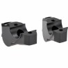Voigt-MT Handlebar risers 30mm with offset 25mm | Yamaha XT 1200 Z Super Ténéré (DP04 & DP07) 2013-2020 black anodized