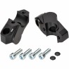 Voigt-MT Handlebar risers 30mm with offset 25mm | Yamaha XT 1200 Z Super Ténéré (DP04 & DP07) 2013-2020 black anodized