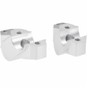 Voigt-MT Handlebar risers 30mm with offset 25mm | Yamaha XT 1200 Z Super Ténéré (DP04 & DP07) 2013-2020 silver anodized