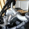 Voigt-MT Handlebar risers 30mm with offset 25mm | Yamaha XT 1200 Z Super Ténéré (DP04 & DP07) 2013-2020 silver anodized