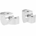 Voigt-MT Handlebar risers 30mm with offset 25mm | Yamaha XJR 1300 (RP19) 15-16 silver anodized