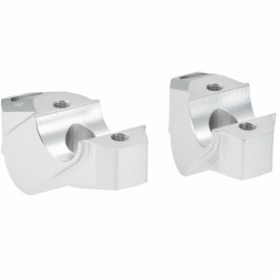 Voigt-MT Handlebar risers 30mm with offset 25mm | Yamaha XJR 1300 (RP19) 15-16 silver anodized