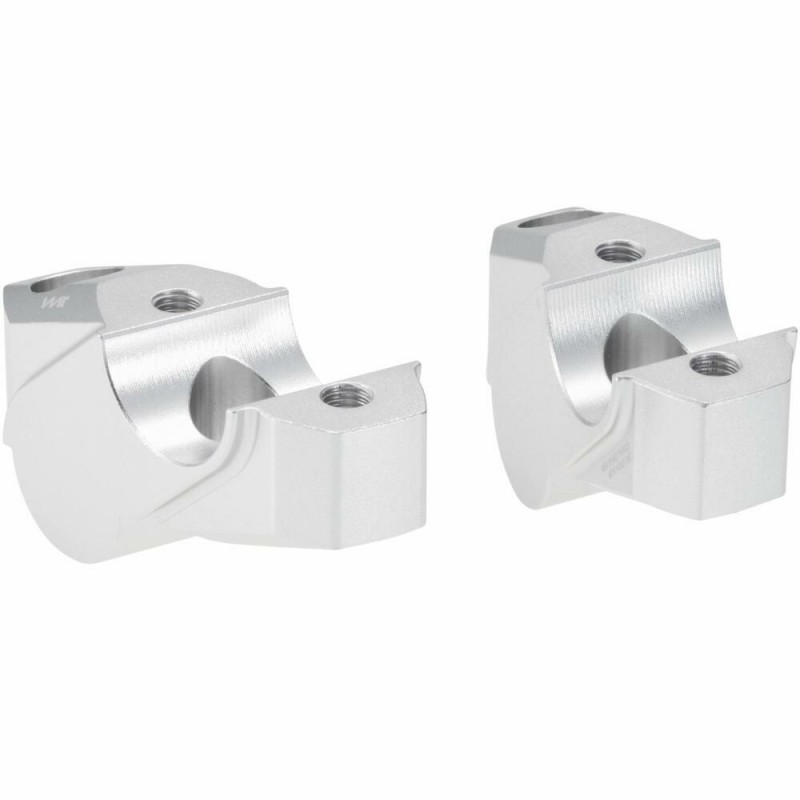 Voigt-MT Handlebar risers 30mm with offset 25mm | Yamaha XJR 1300 (RP19) 15-16 silver anodized