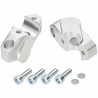Voigt-MT Handlebar risers 30mm with offset 25mm | Yamaha XJR 1300 (RP19) 15-16 silver anodized