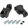 Voigt-MT Handlebar risers 30mm with offset 25mm | Yamaha MT-10 & SP (RN45) 2016-2020 black anodized