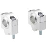 Voigt-MT Handlebar risers 25mm | Kawasaki Z125 17- silver anodized