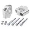 Voigt-MT Handlebar risers 30mm | Kawasaki Z650RS silver anodized