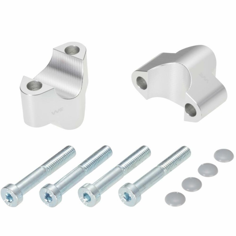 Voigt-MT Handlebar risers 25mm | KTM 890 Adventure / L / R / Rally 21- silver anodized