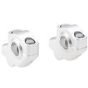 Voigt-MT Handlebar risers with offset | handlebars with Ø 22mm with TÜV certificate silver anodized