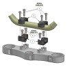 Voigt-MT Stuurverhogers conversie Fat-Bar (ø28.6mm) 20mm riser | Beta Motor ALP 200 08-17