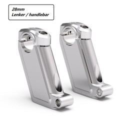 Voigt-MT Stuurverhogers (verspringing) | BMW R1200C versions 28,6mm bar (Independent / breed stuur)