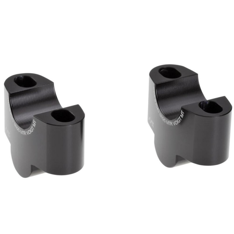 Voigt-MT handlebar risers 25mm | Honda CB 500 F (PC45) 12-16 black anodized