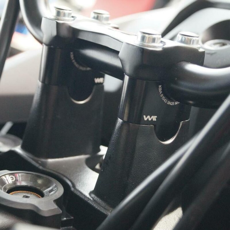 Voigt-MT handlebar risers 25mm | Honda CB 500 F (PC45) 12-16 black anodized