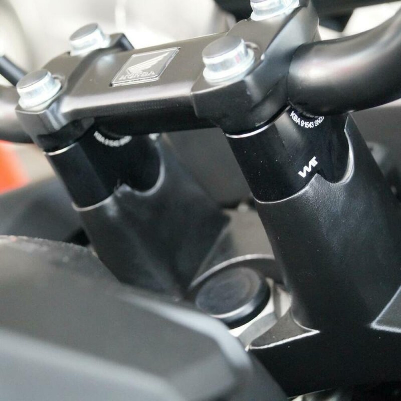 Voigt-MT handlebar risers 25mm | Honda CB 500 F (PC45) 12-16 black anodized