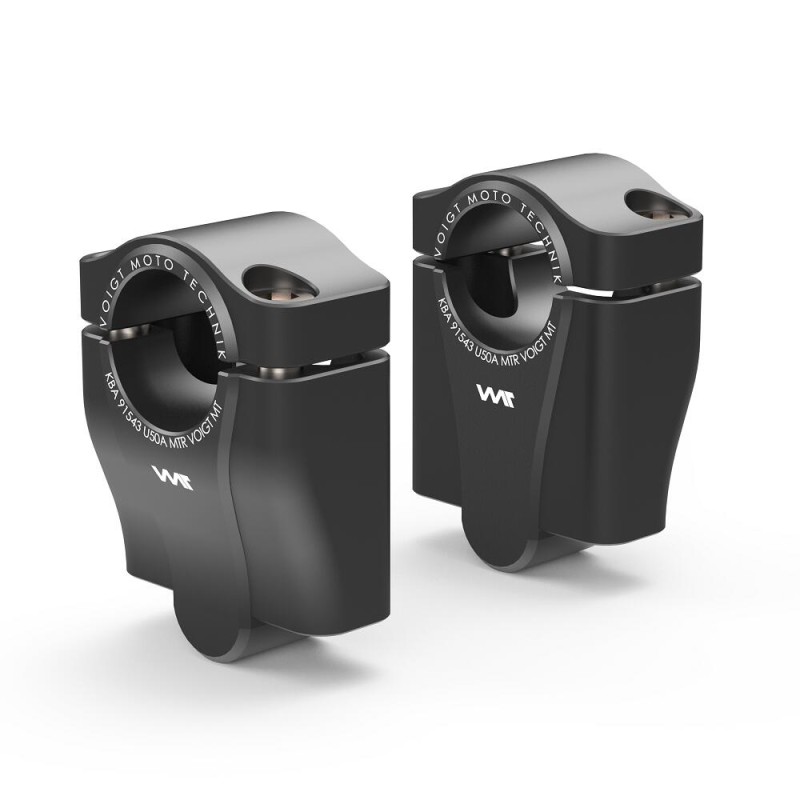 Voigt-MT Stuurverhogers conversie Fat-Bar (ø28.6mm), 50mm riser | Mash 125 / Seventy Five 14-16