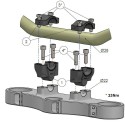 Voigt-MT handlebar conversion to fat-bar, 30mm riser | Mash Dirt Track 125 18-